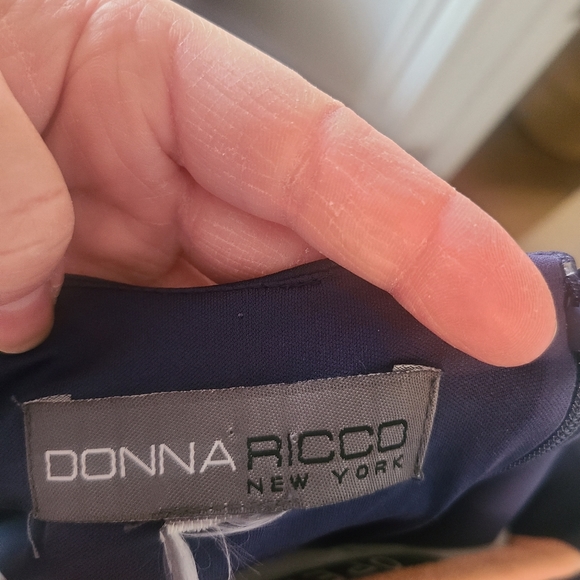 Slate blue Donna Ricco cocktail/sheath dress - Picture 8 of 10